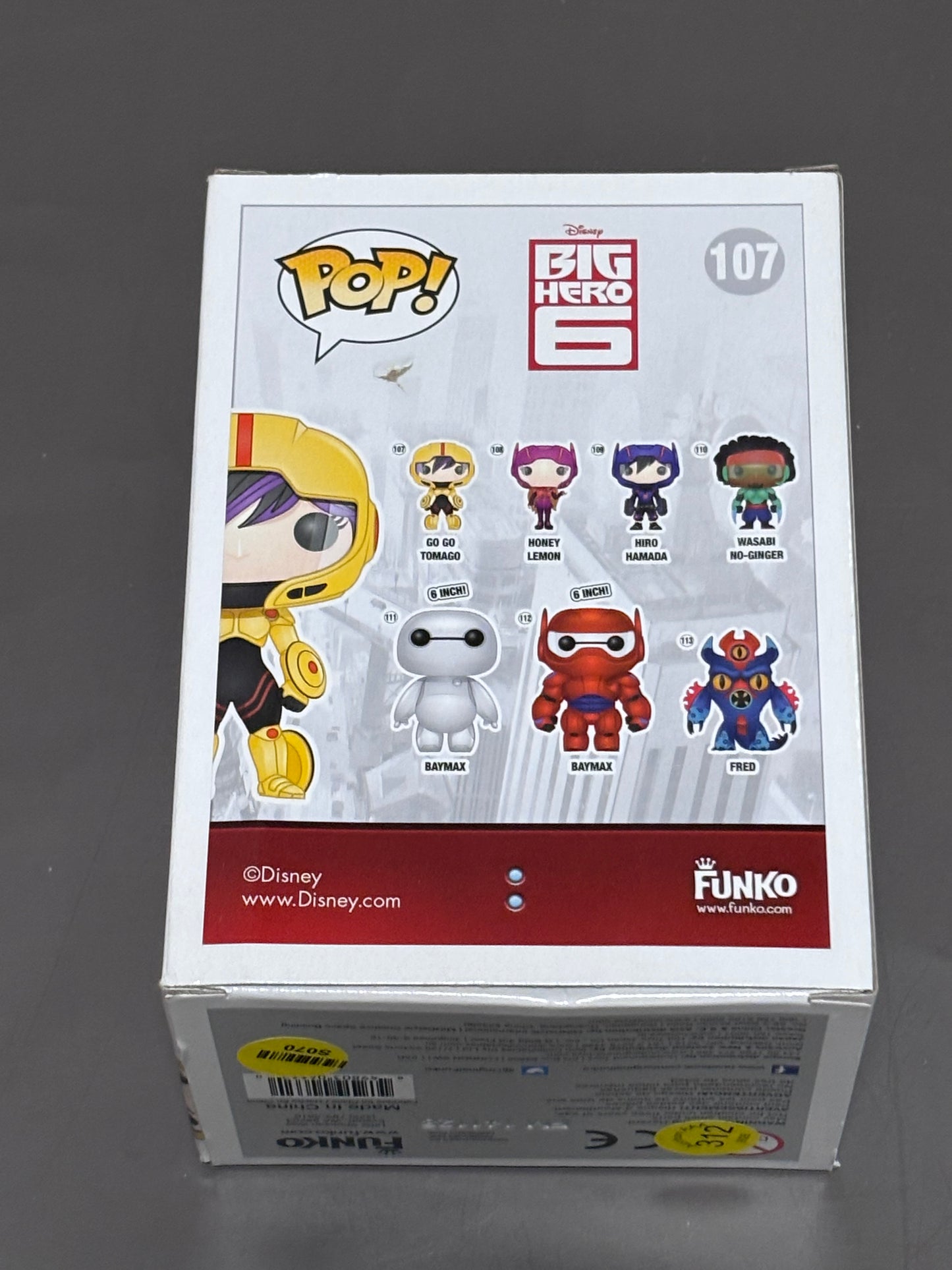 Funko Pop! #107 Big Hero 6 Go Go Tomago Vinyl Figure