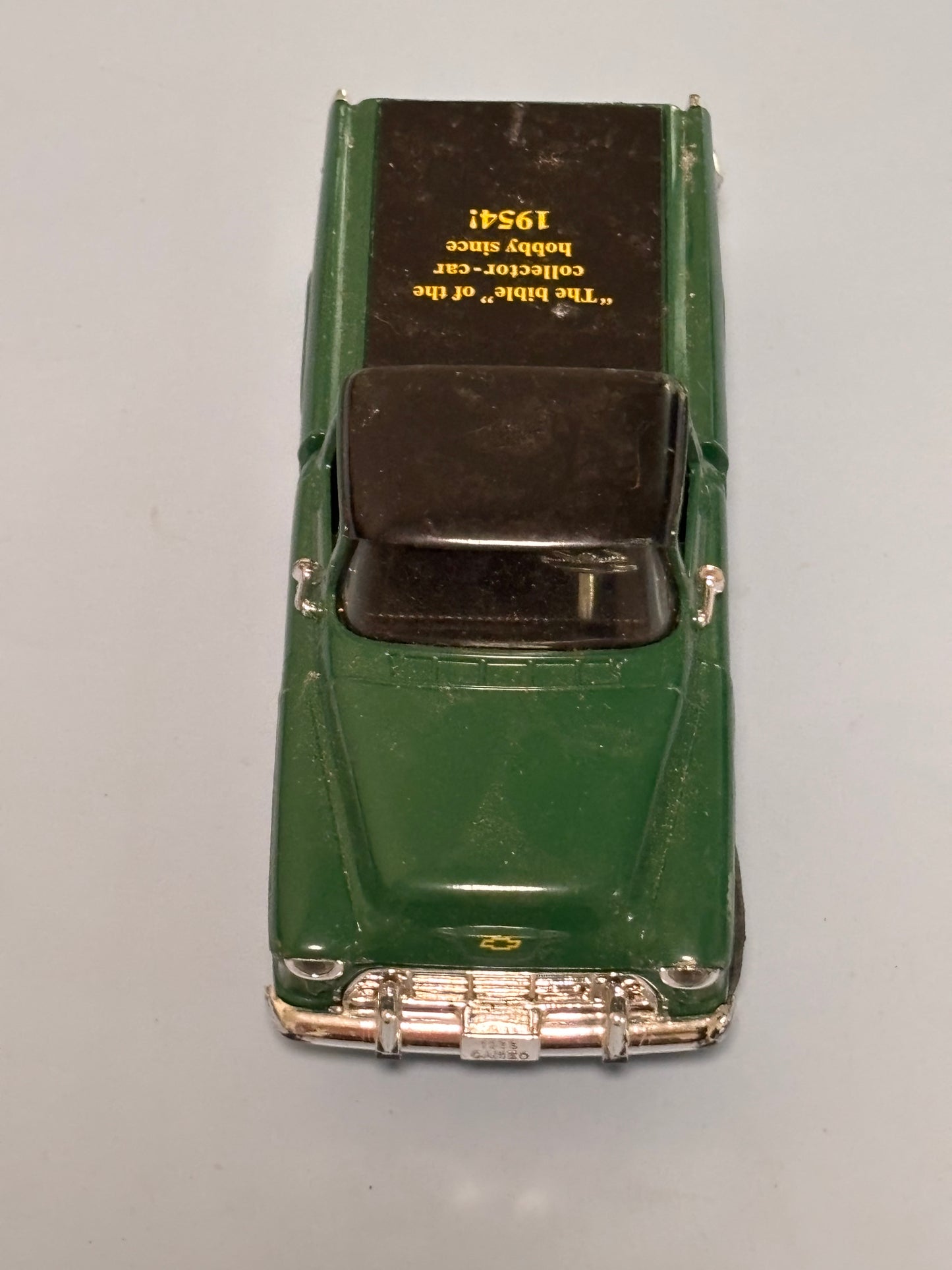 ERTL 1955 Chevy Cameo Pickup Truck Hemmings Motor News Coin Bank Green/Yellow
