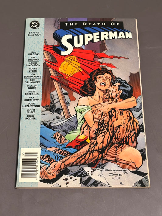 Vintage 1993 DC Comics The Death of Superman Paperback Graphic Novel