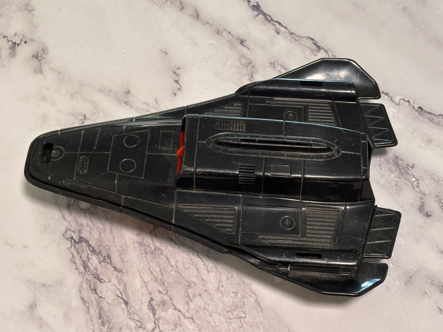 GI Joe Night Raven Recon Drone Jet Plane Vintage 1986 ARAH Vehicle Black Red