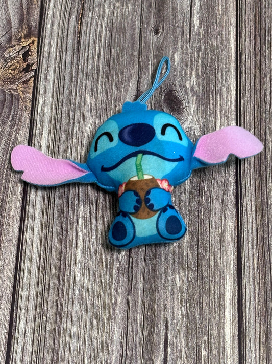 Disney Stitch Sippin' Stitch McDonalds Happy Meal 2022 Blue Plush Toy