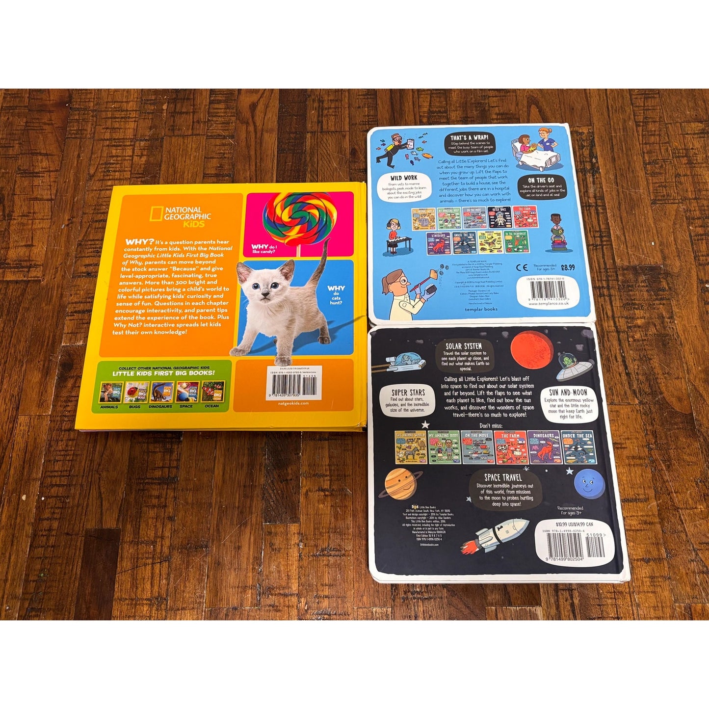 Lot of 3 Young Boys Girls Childern Kid Books Educational National Geographic
