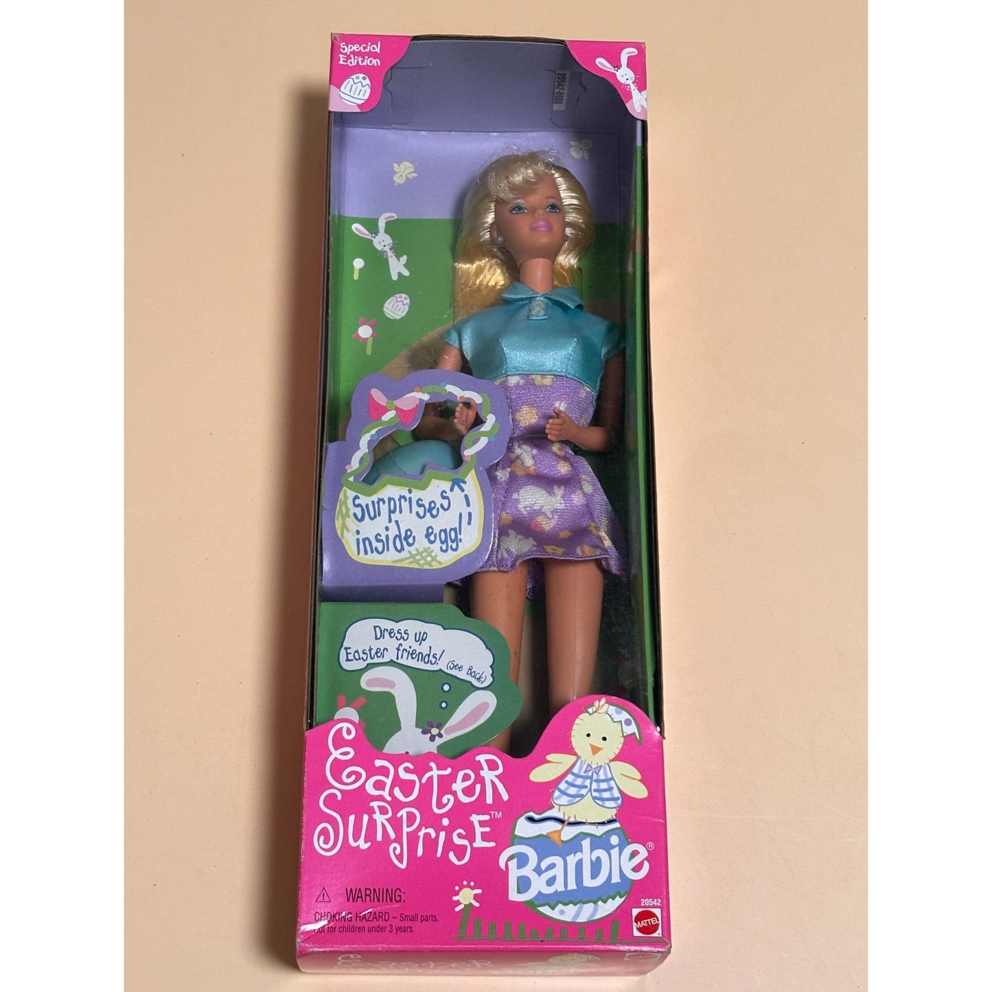 1998 Easter Surprise Barbie Special Edition w/Surprises inside egg MIB 20542