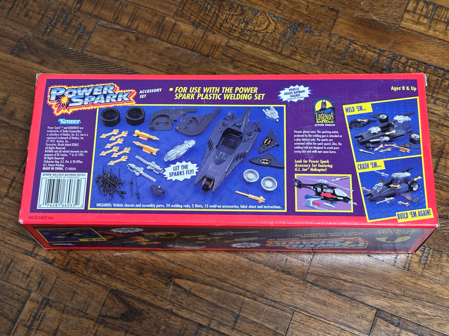 Kenner Power Spark Legends of Batman Action Vehicle Accessory Set 1995 Vintage Action Figure New