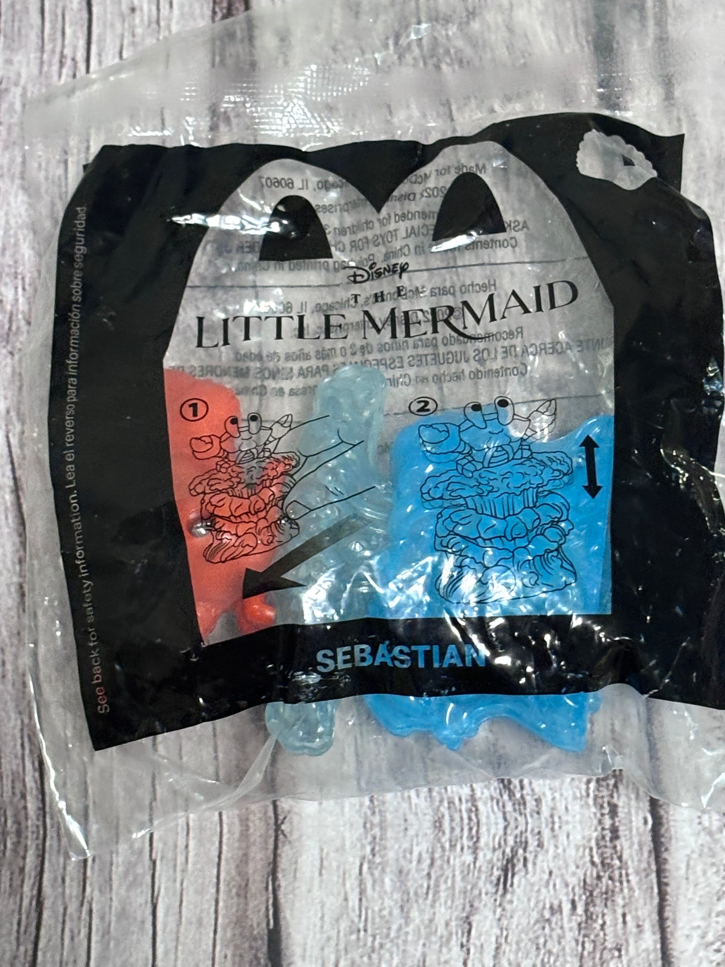 McDonald's Happy Meal Toy Walt Disney The Little Mermaid Sebastian #1 New