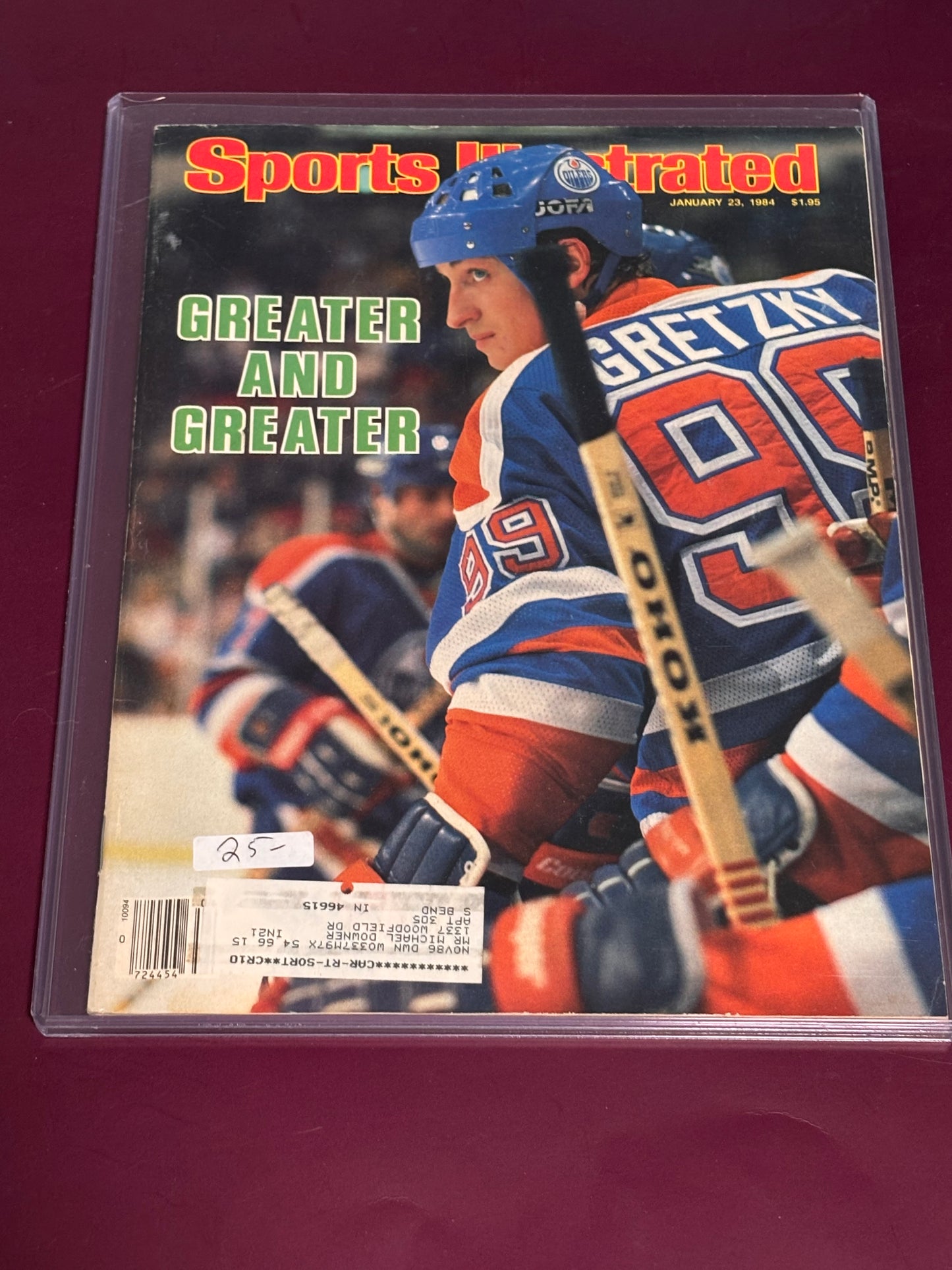 Jan 23, 1984 Wayne Gretzky Edmonton Oilers Sports Illustrated Magazine 1/23/84