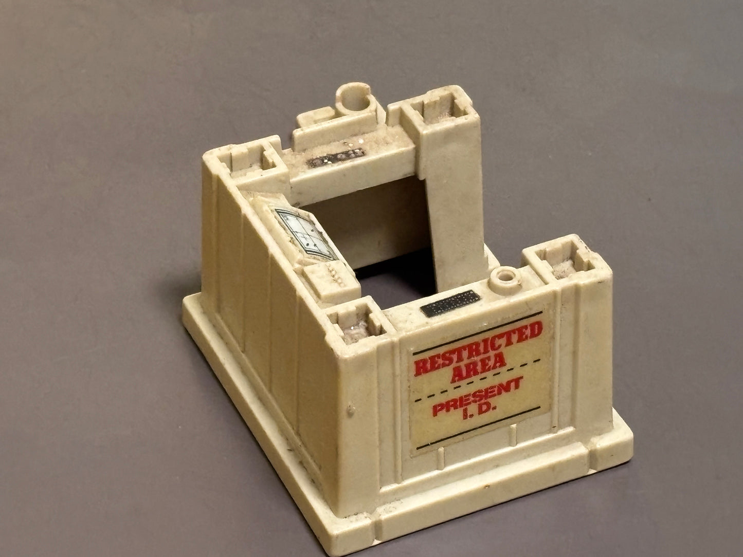 1985 Hasbro G.I. Joe ARAH Check Point Alpha Battle Station Lower Base Vintage Part