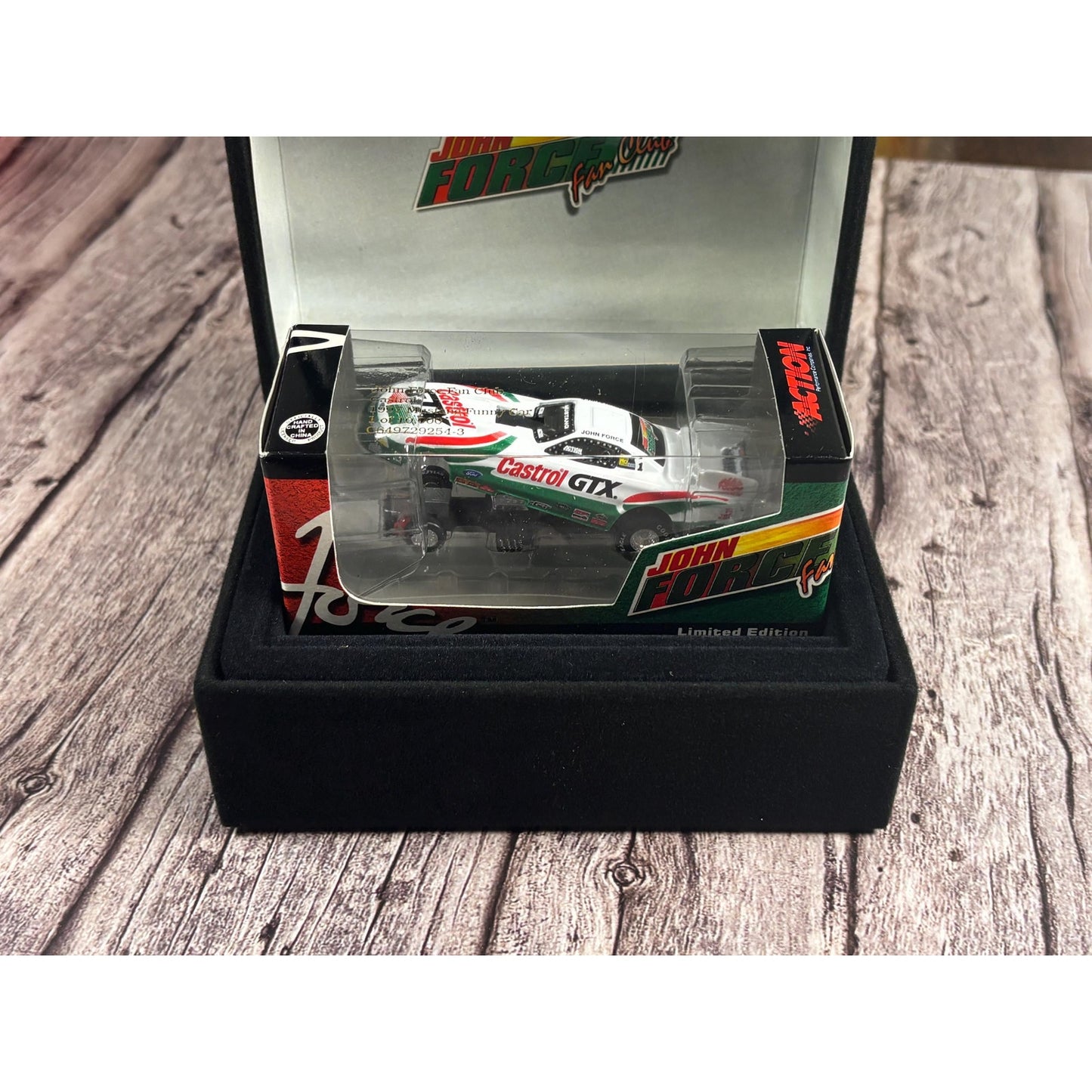 John Force Fan Club Exclusive Castro GTX Diecast Nascar Funny Car 1997 Limited