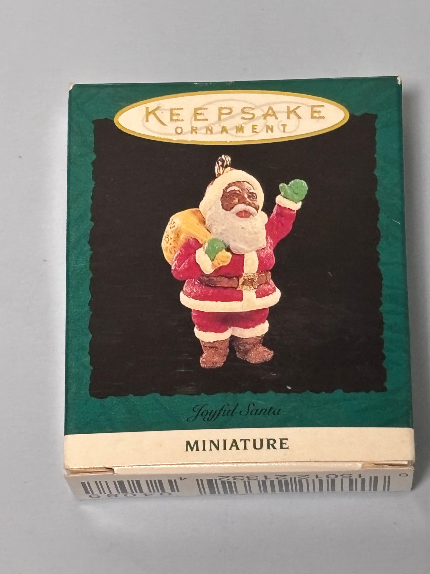 Hallmark Keepsake Ornament Miniature Joyful Santa Claus 1995 Christmas Tree New
