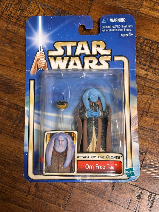 Disney Hasbro Star Wars Orn Free Taa Attack of the Clones 2002 Action Figure New