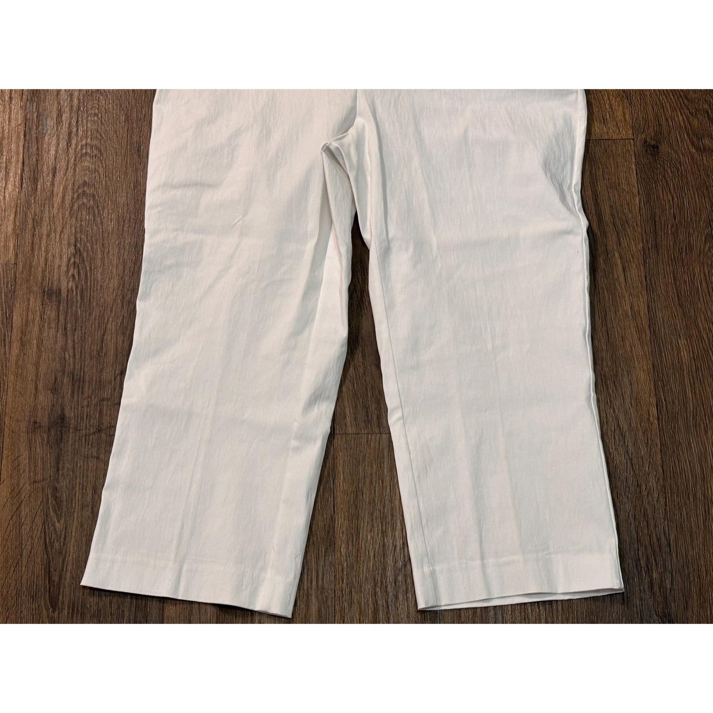 Carol Bay Women White Capri Business Casual Dress Pants 8 NWT