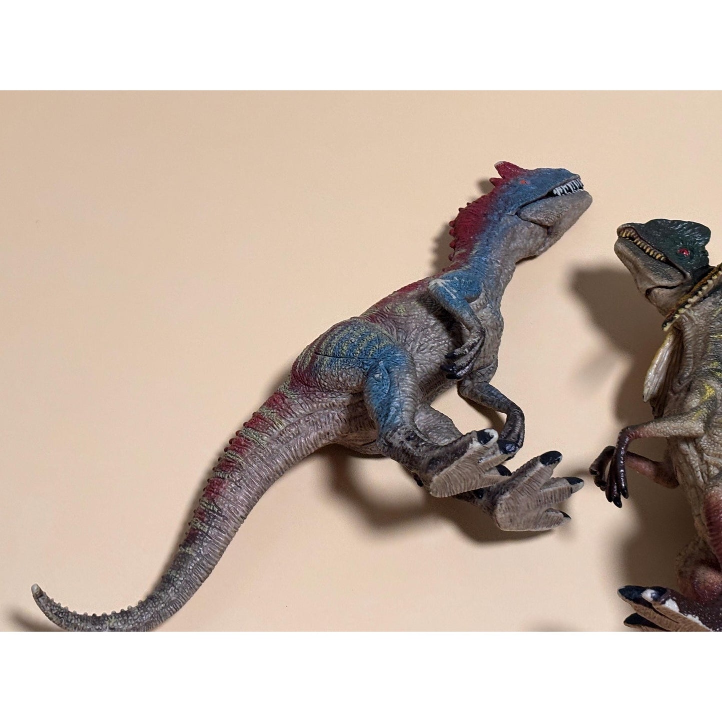Lot of 2 Adventure Force Allosaurus & Dilophosaurus Large Dinosaur Toy