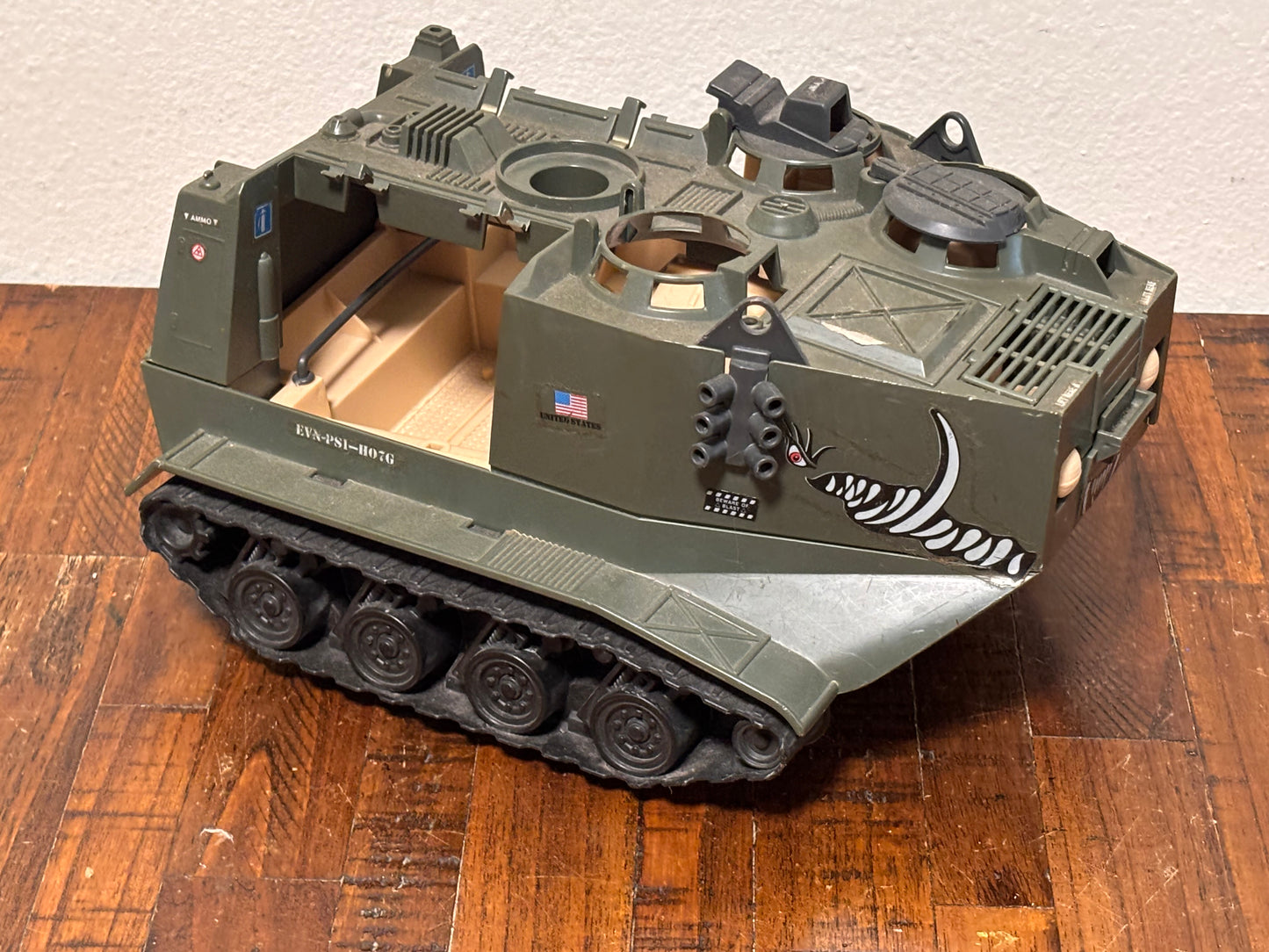 1988 GI Joe Warthog Tank SGT Slaughter Figure Vintage ARAH Infantry Vehicle