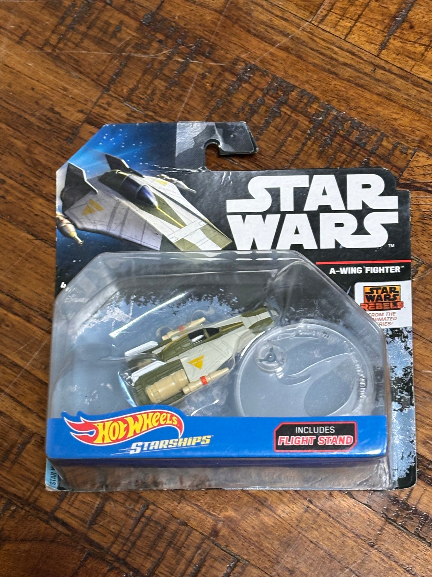 Disney Hot Wheels Starships Mattel Star Wars Rebels Animated Series with Flight Stand 2016 A-Wing Fighter Die Cast New