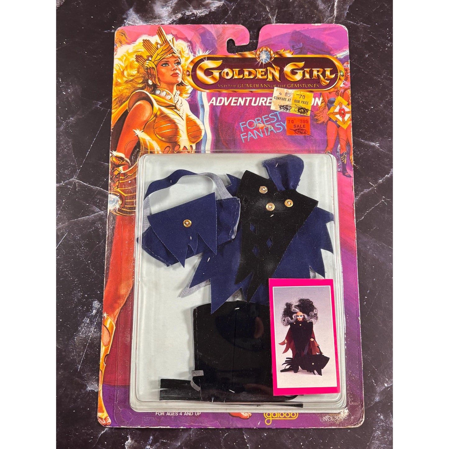 Golden Girl Guardian of the Gemstones Fashion Forest Fantasy Outfit Vultura 1984