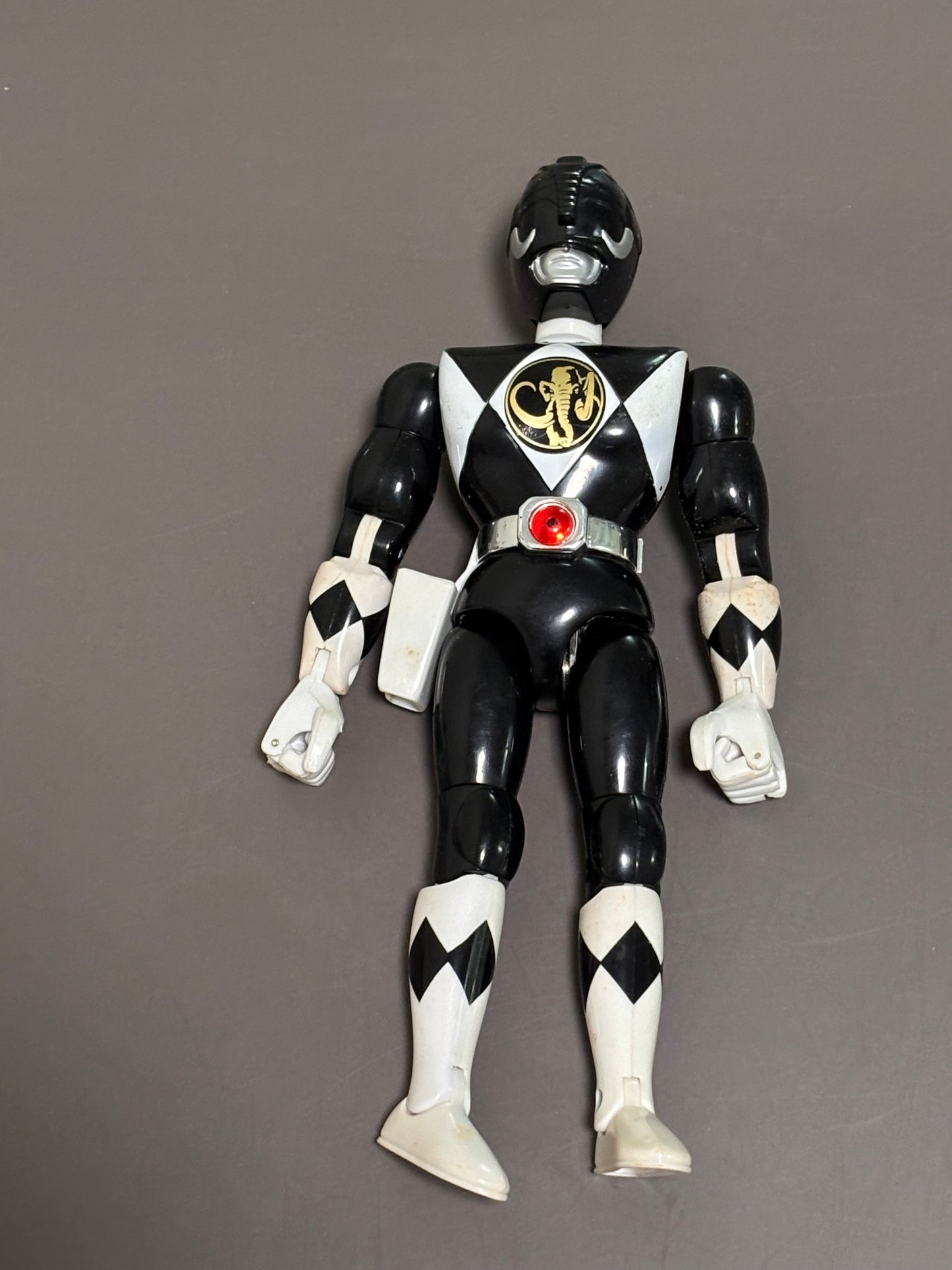 1994 Bandai Mighty Morphin' Power Rangers Black Ranger Kickin' Action Figure