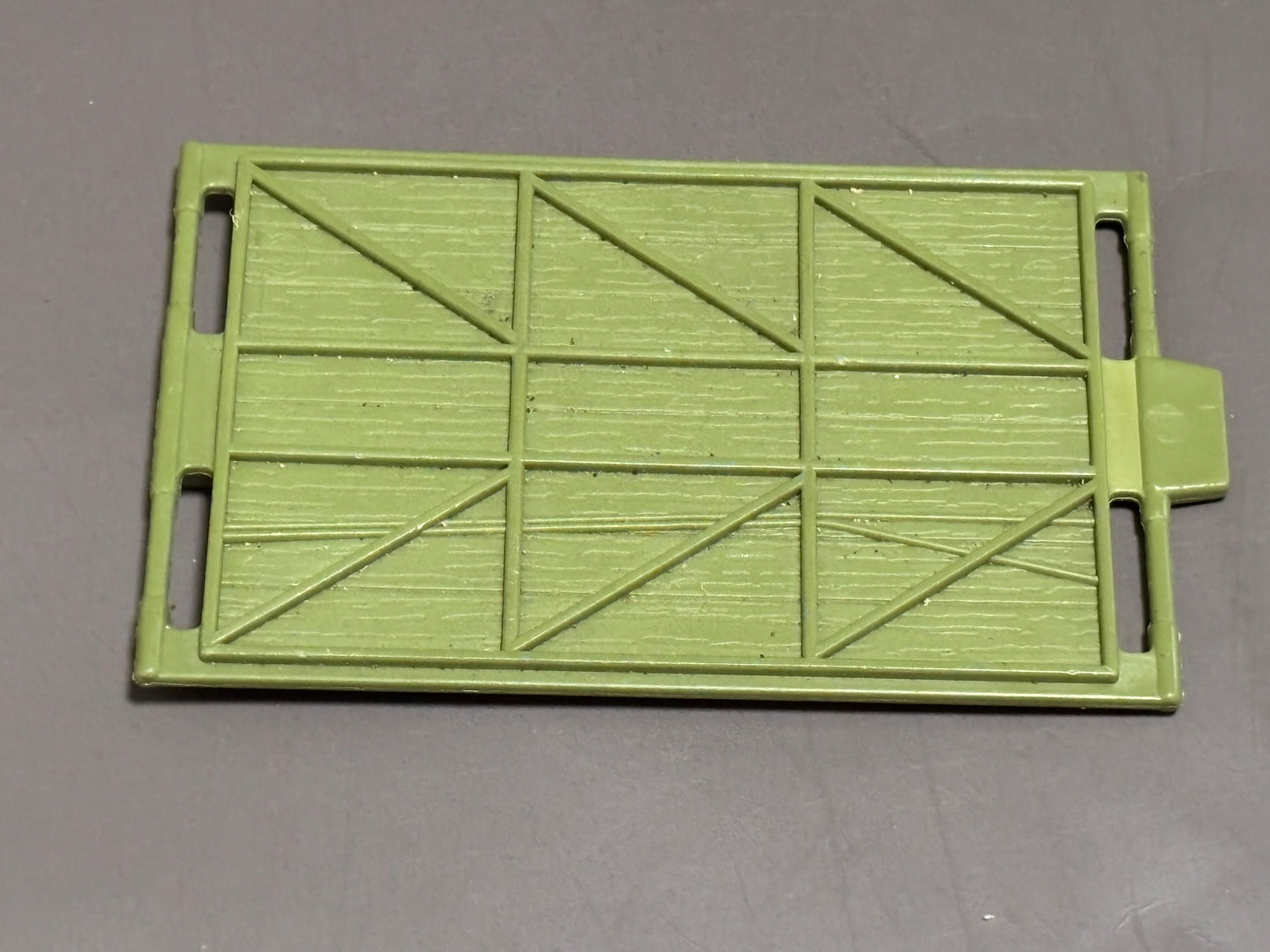 Vintage GI Joe 1987 Coastal Defender Top Front Panel Green Door Part Accessory