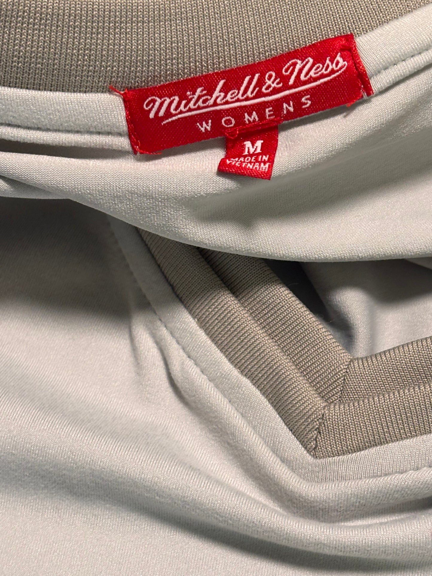 Los Angeles LA Dodgers Mitchell & Ness MLB Baseball Cooperstown Collection Big Face Team Logo Short Sleeve Jersey Dress  White Cream Blue Women’s Medium M New NWOT