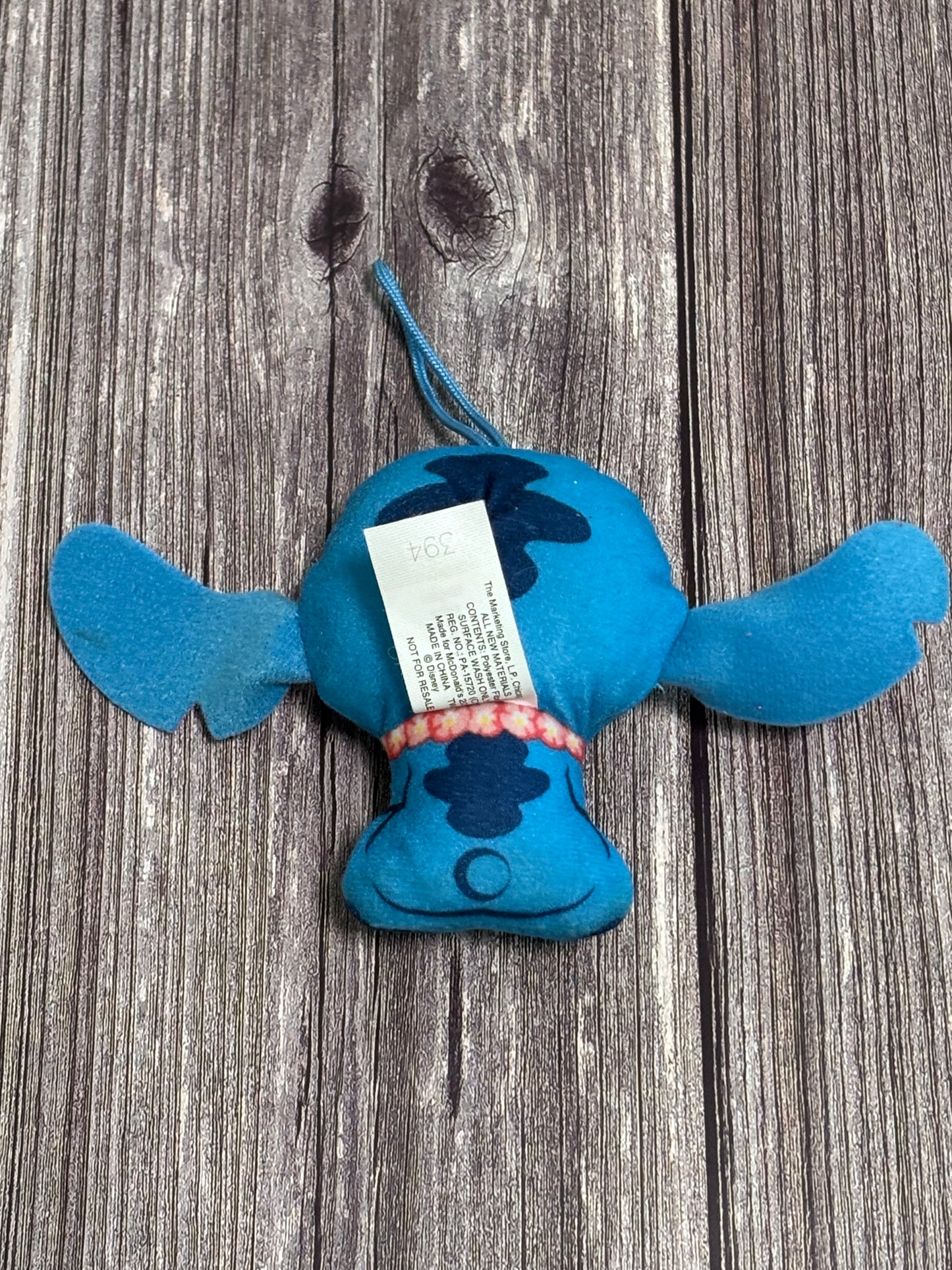Disney Stitch Sippin' Stitch McDonalds Happy Meal 2022 Blue Plush Toy