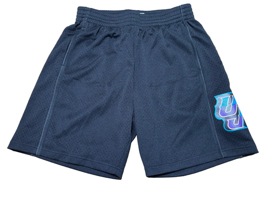 Utah Jazz Mitchell & Ness NBA Retro Hardwood Classic HWC Swingman Reload Shorts Blue Mens Large L New NWOT