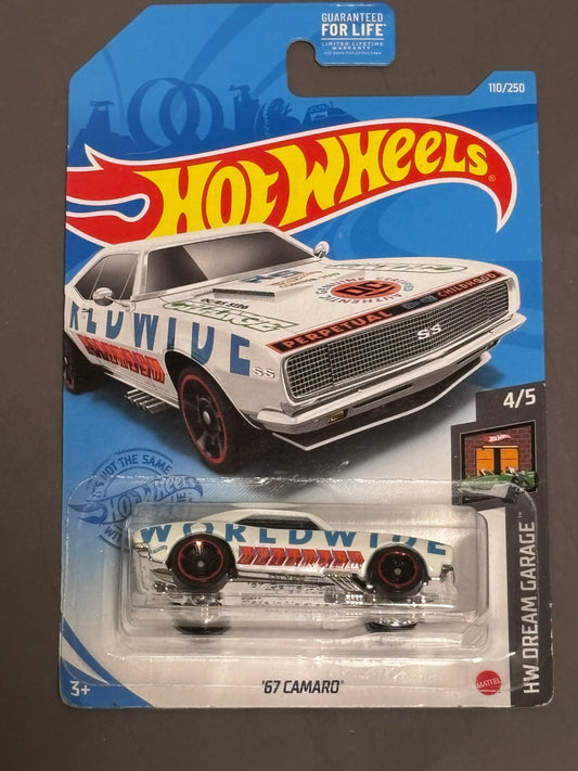 Hot Wheels 2021 Dollar General Exclusive '67 Camaro 110/250 White New