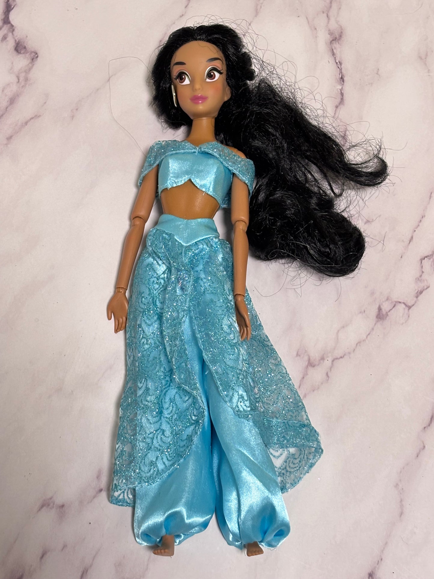 Disney Store London Aladdin Princess Jasmine Articulated Barbie 12”