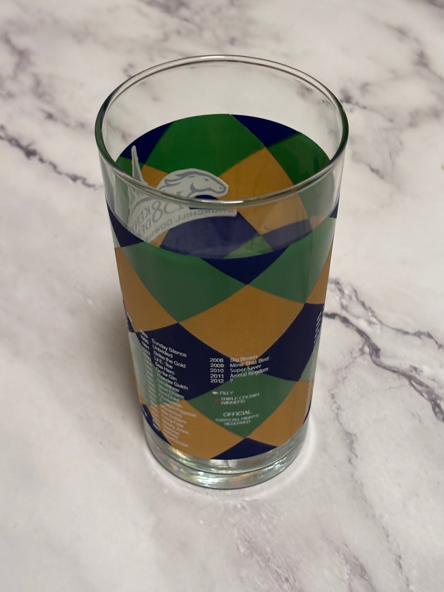 2012 Kentucky Derby Official 138th Churchill Downs Vintage Julep Glass Louisville