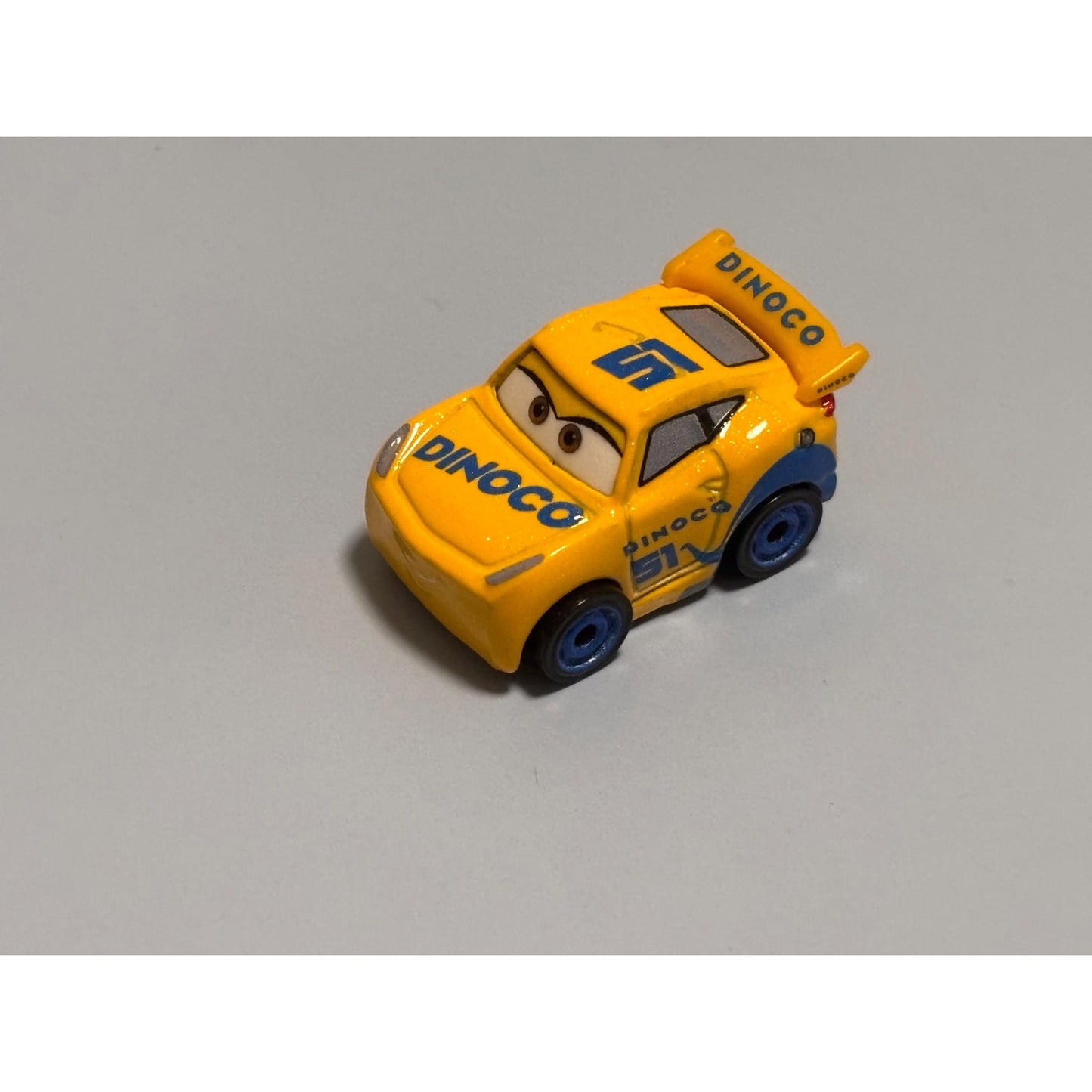 Disney Pixar Cars Mini Racers Diecast 1:87 Mattel Dinoco Cruz Ramirez #11 Yellow