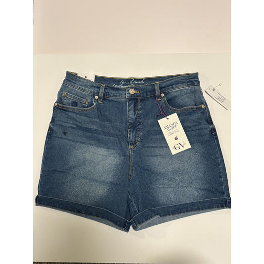 Gloria Vanderbilt AMANDA Shorts Slimming Panel Classic Rise Denim 10P NWT
