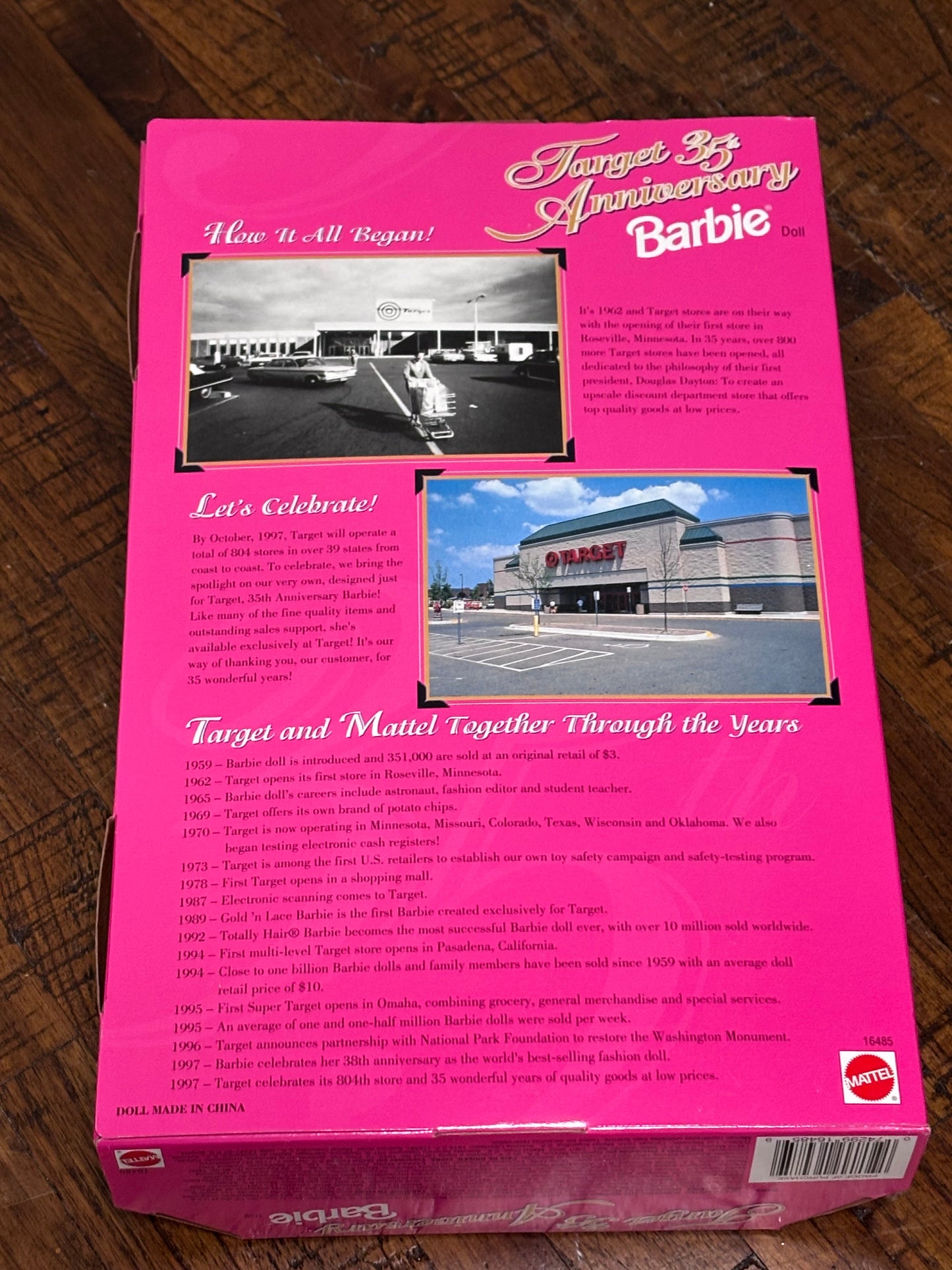 Vintage 1997 Barbie Mattel Target 35th Anniversary Special Edition #16485 New