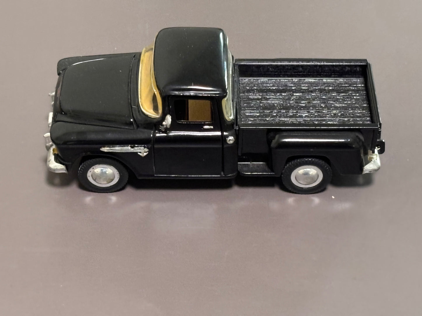 1955 Chevy Stepside Black Diecast Pickup Truck 1:36 Scale Sunnyside  SS5602