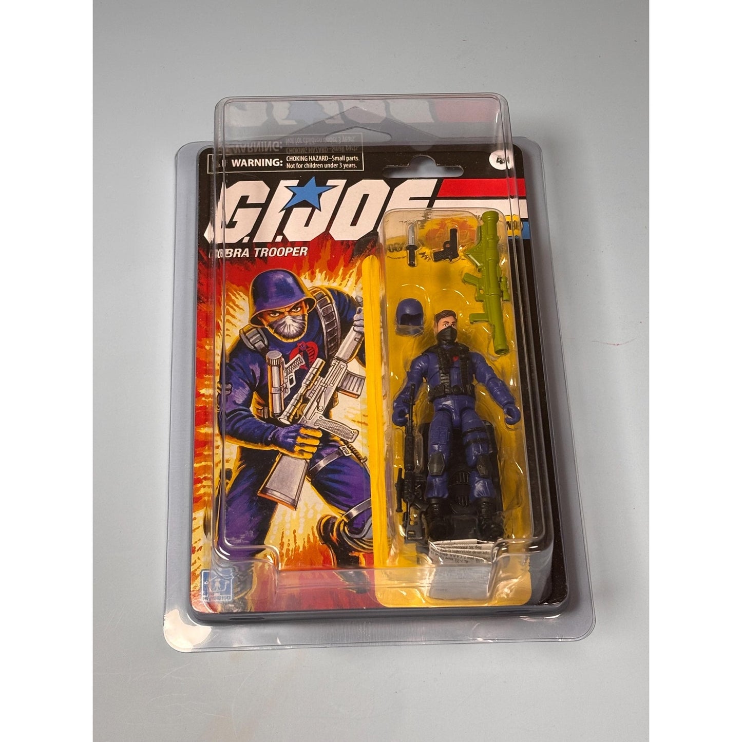 G.I Joe Retro Action Figure Cobra Trooper Hasbro 2021 Cobra Enemy Mint With Case