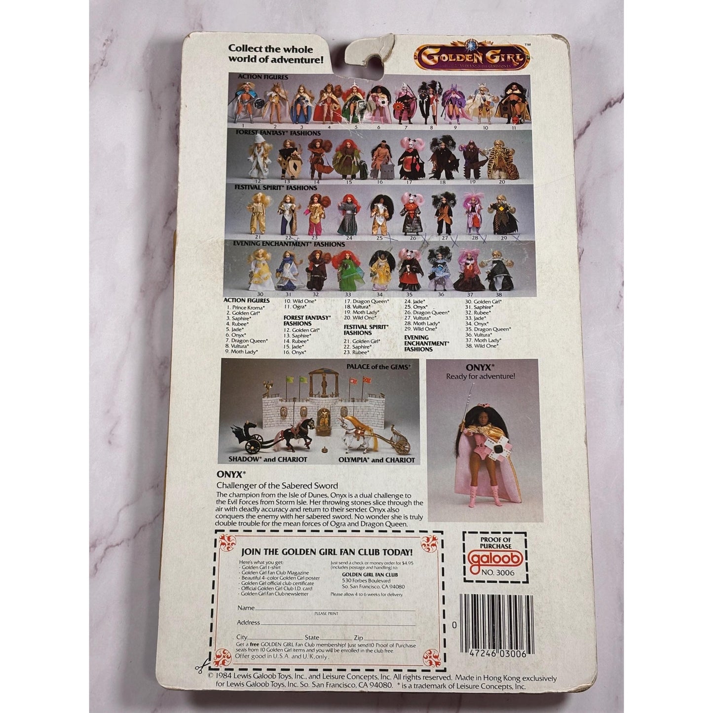 Golden Girl Onyx Festive Spirit Adventure Fashion Outfit Vtg 1984 Galoob New