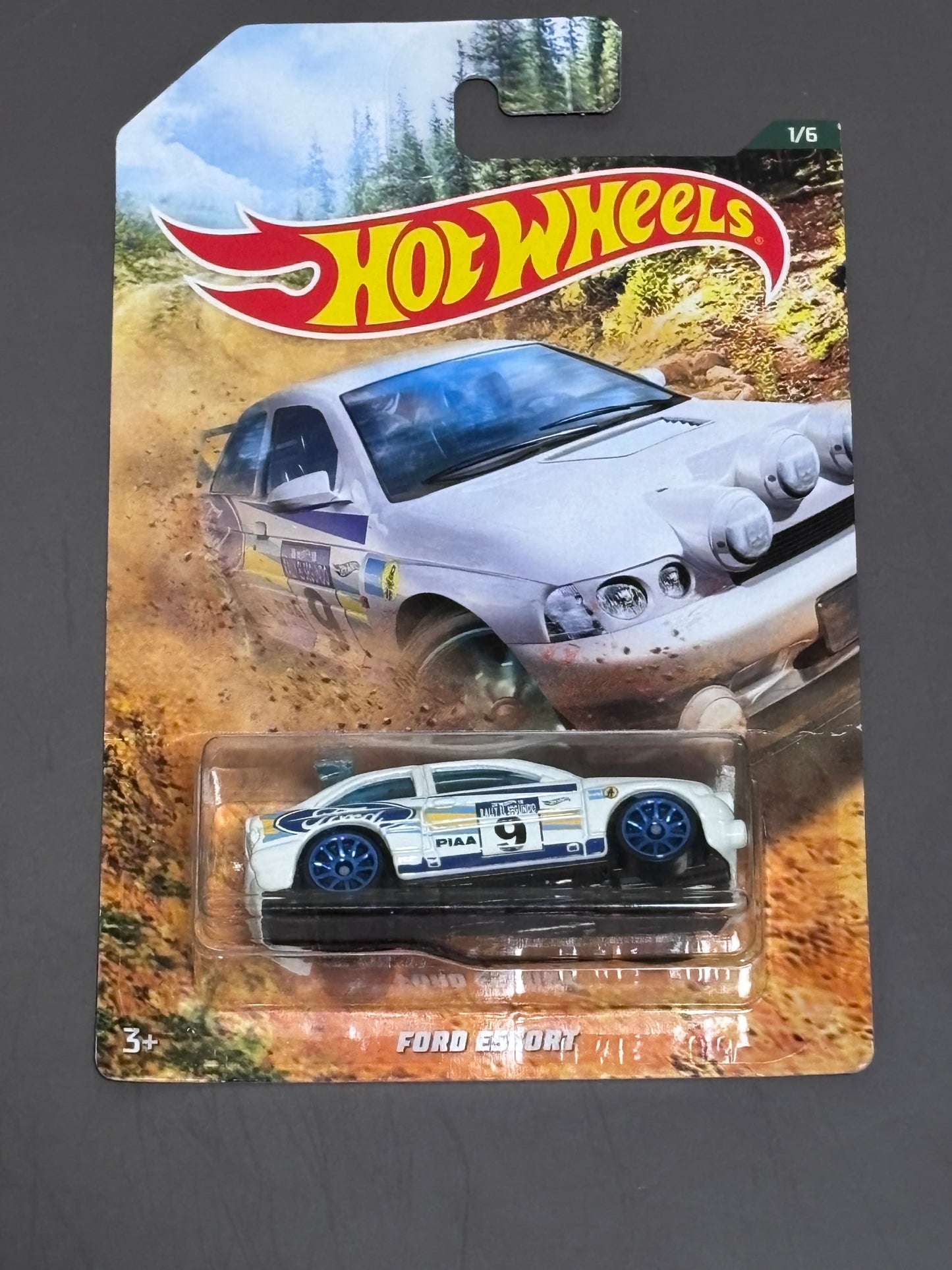 Hot Wheels Ford Escort (2018) Mattel Rally Sport White Toy Car 1/6