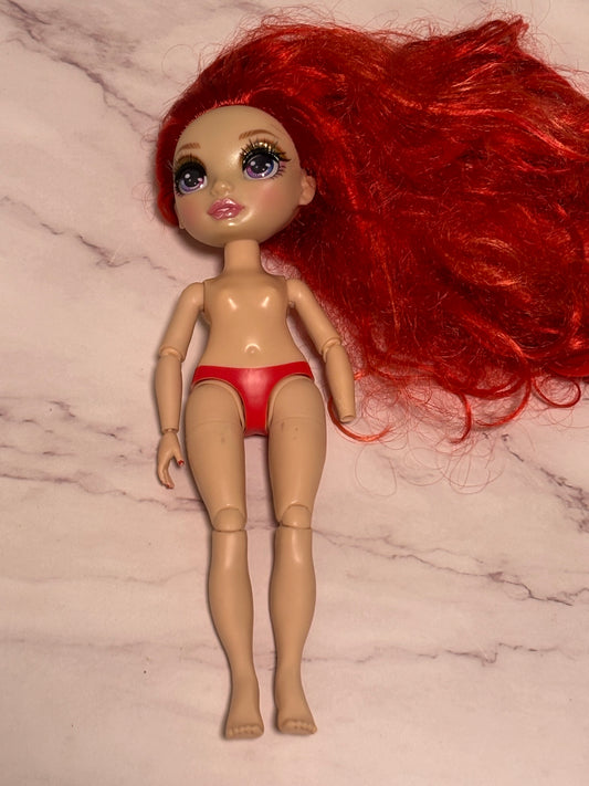 Rainbow High Winter Break Ruby Anderson Nude Doll Red Articulated MGA