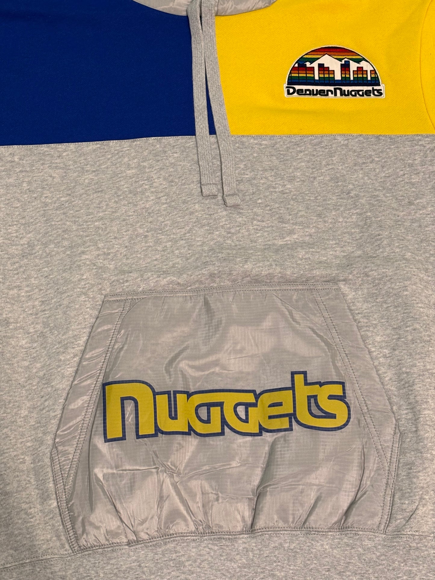 Denver Nuggets Mitchell & Ness NBA Hooded Sweatshirt Hoodie Men’s Size Large L New NWOT