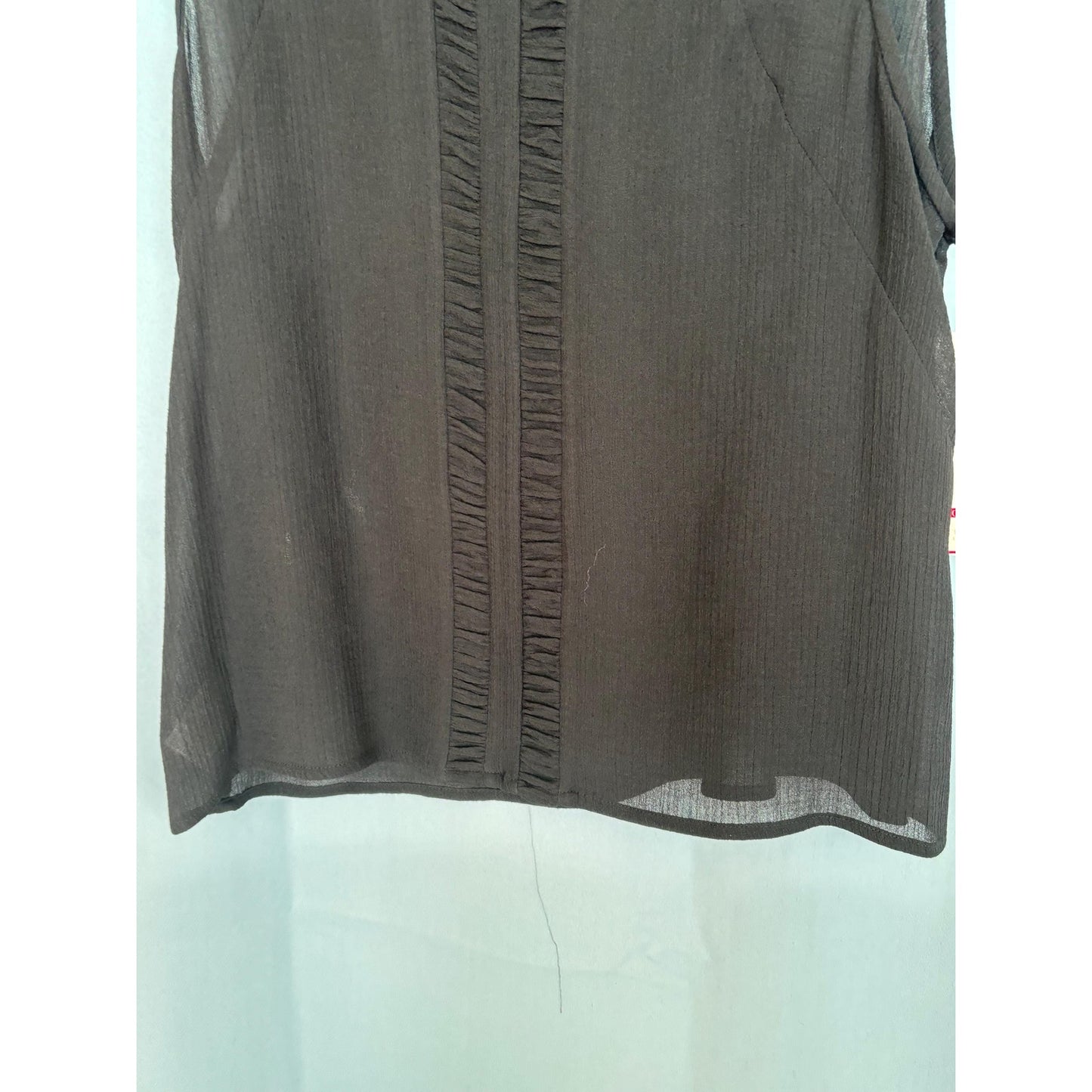 Jones New York Gotham Jet black sleeveless knit blouse shirt 16 NWT