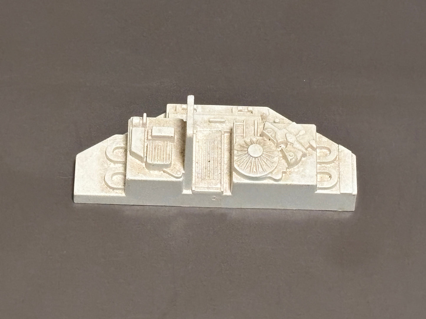 GI Joe 1985 Snow Cat White Engine Hatch Cover Vintage Vehicle Part ARAH M-3940