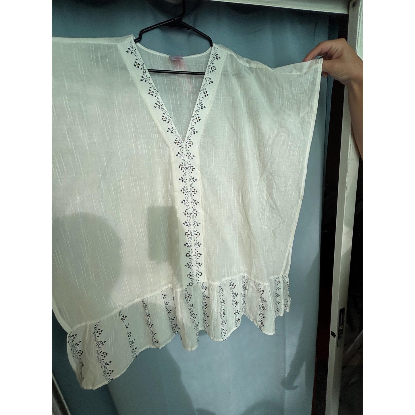 Xhilaration Drop Waist Swimsuit Cover Up Dress White XL New