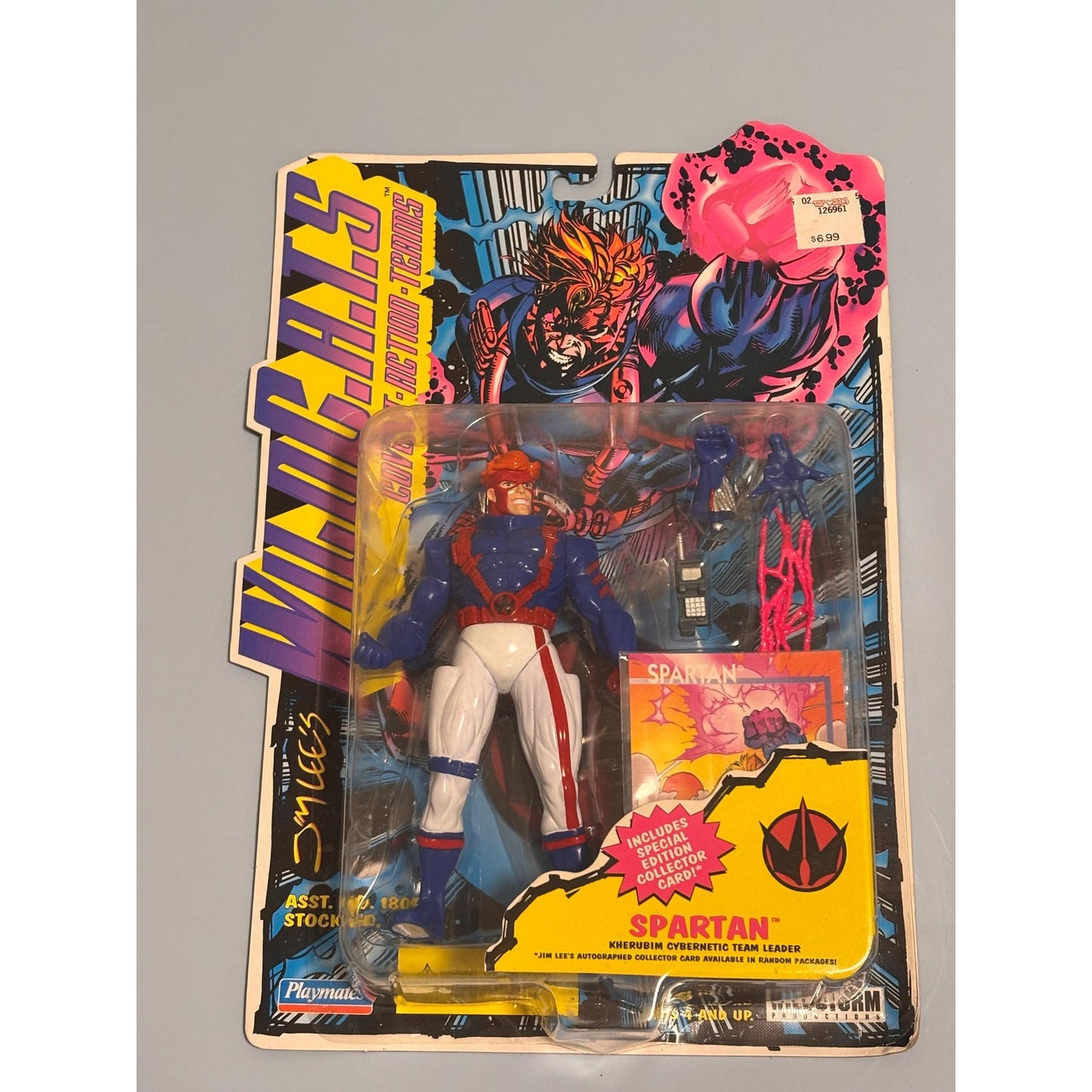 New Vintage Wild C.A.T.S Wildcats Spartan Comic Action Figure 1995 Playmates