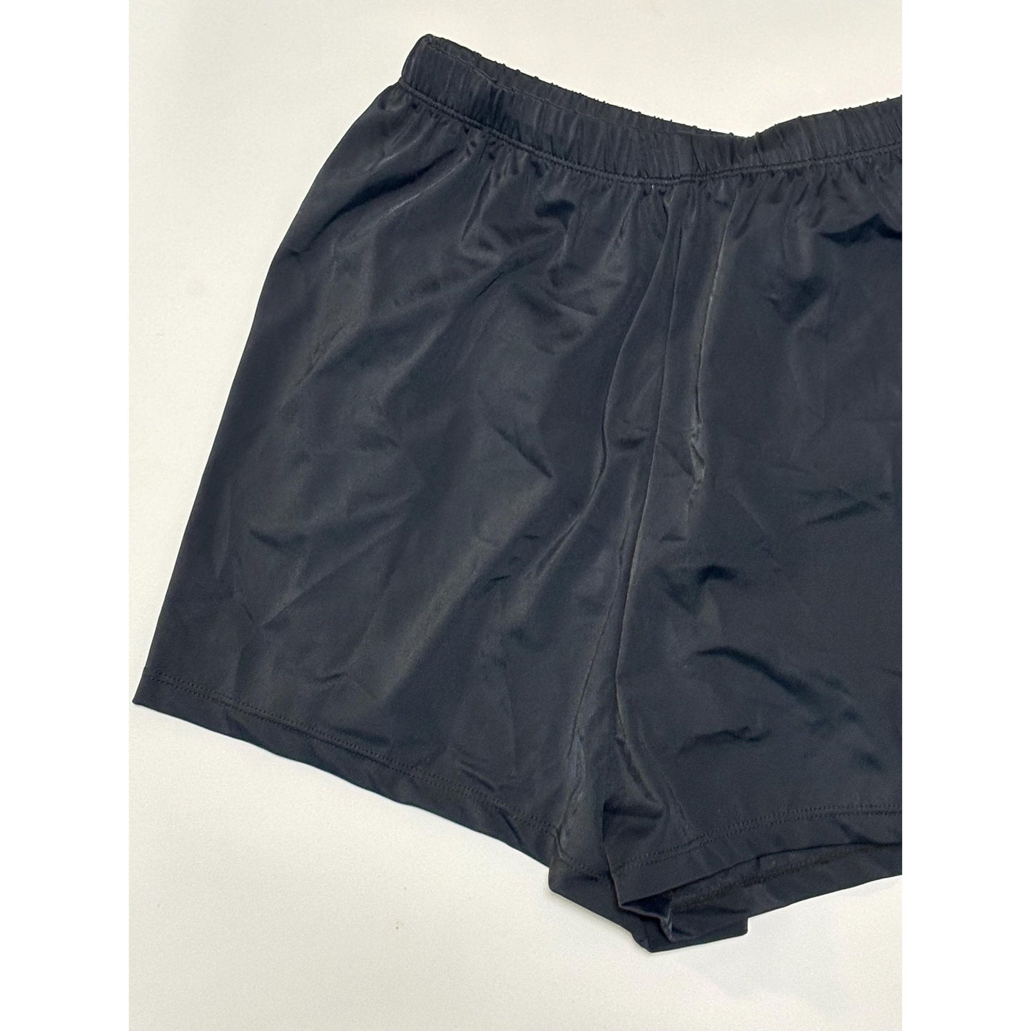 Maxine of Hollywood Women Black Stretch Jogger Bikini Bottom Shorts Size 8 NWT