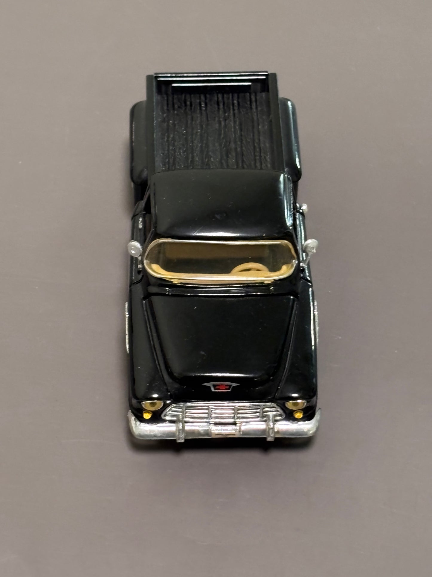 1955 Chevy Stepside Black Diecast Pickup Truck 1:36 Scale Sunnyside  SS5602