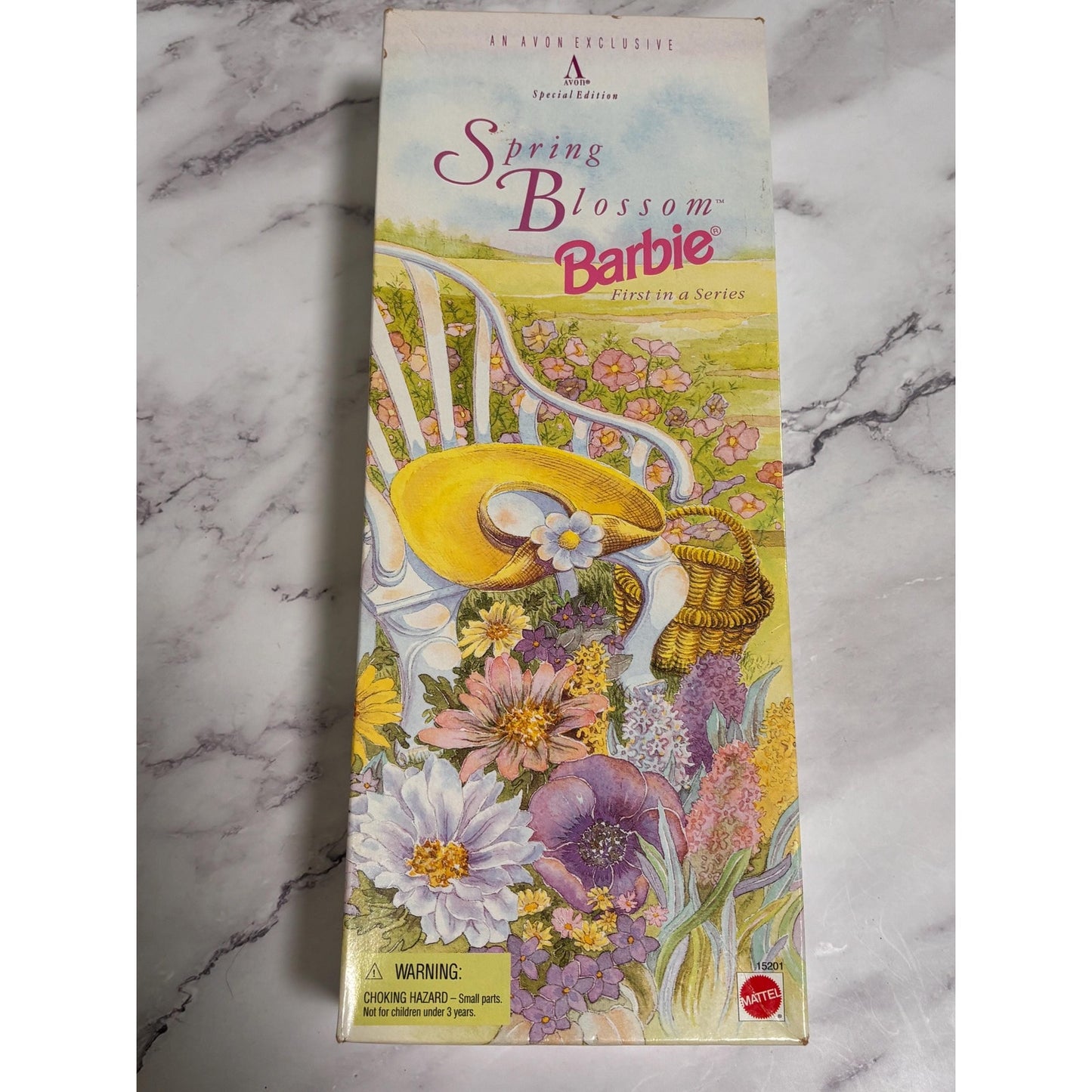 Mattel 1995 Vintage Spring Blossom Barbie Doll Avon Special Edition (15201)