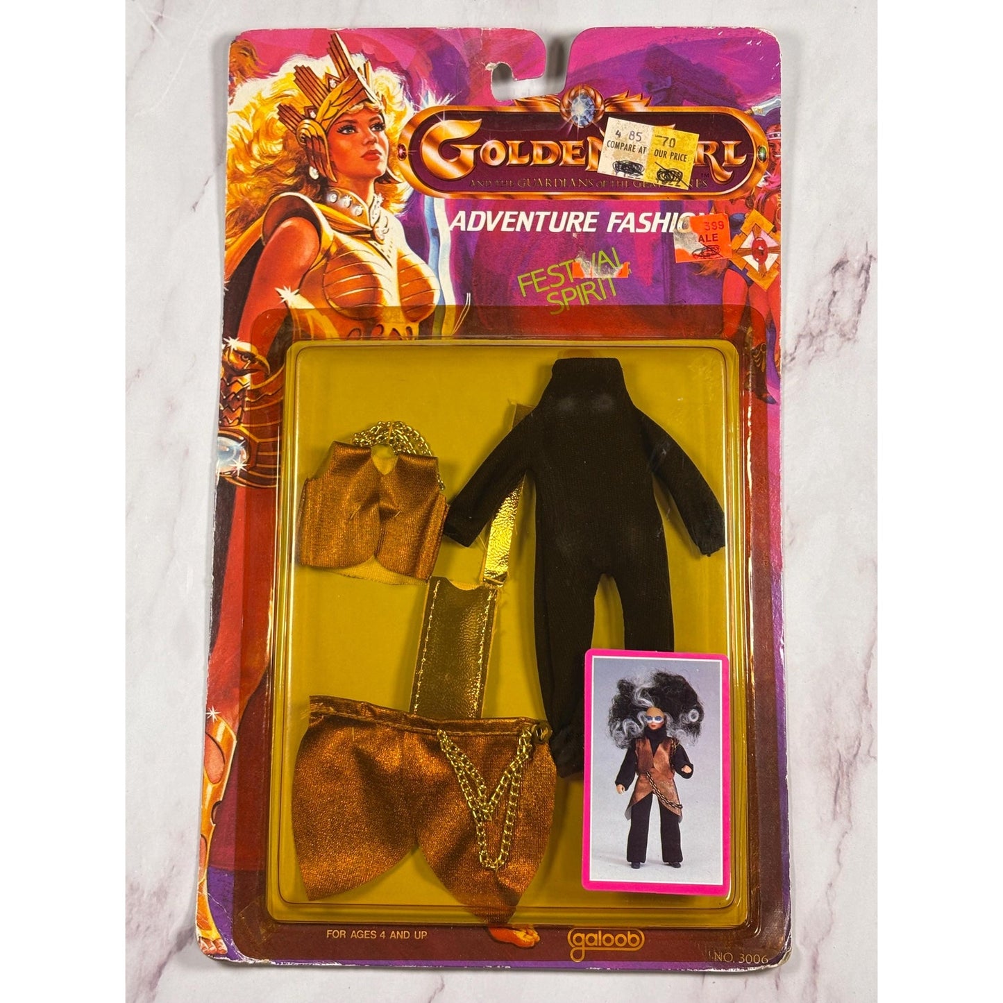 Golden Girl Adventure Fashion Festival Spirit Galoob 1984 New Vintage Figure