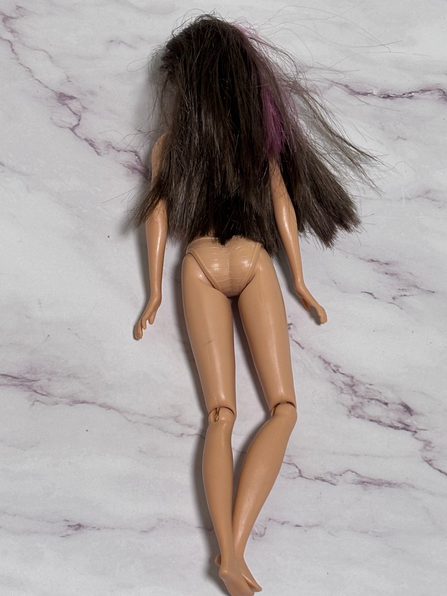Barbie’s Sister Skipper Camping Fun Tent Brunette Pink Streak Nude Doll Only