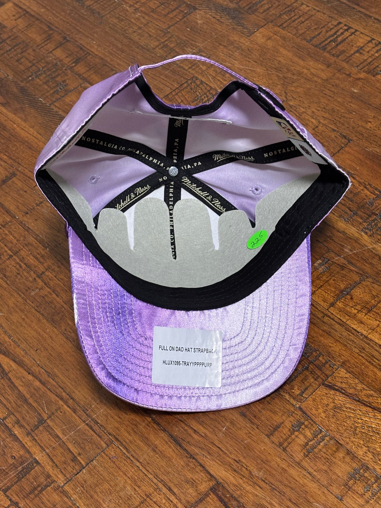 Toronto Raptors Mitchell & Ness NBA Basketball HWC Hardwood Classics Dinosaur Full On Dad Adjustable Strap Back Hat Cap Purple White New NWT