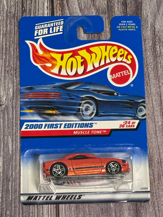Hot Wheels 2000 First Editions #24 of 36 Cars Muscle Tone 2000 #084 Orange