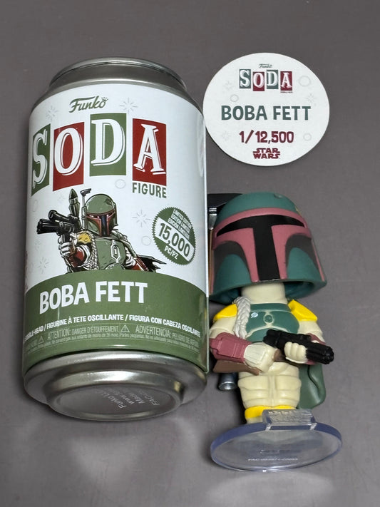 Funko Star Wars Boba Fett Figure Soda Disney Vinyl Bobble-Head 12,500