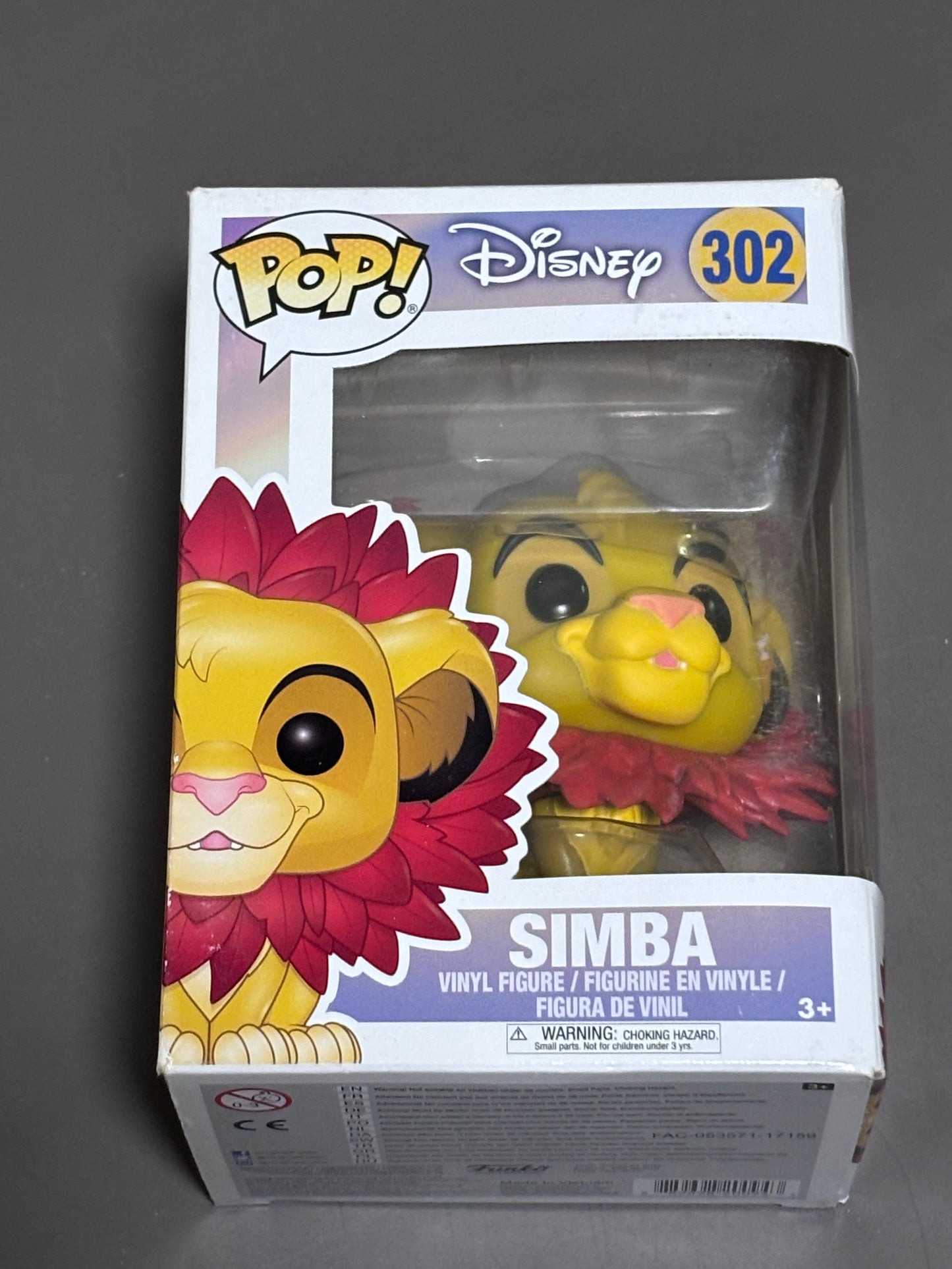 Funko POP! Disney The Lion King Simba with Leaf Mane #302 Vinyl Figure New