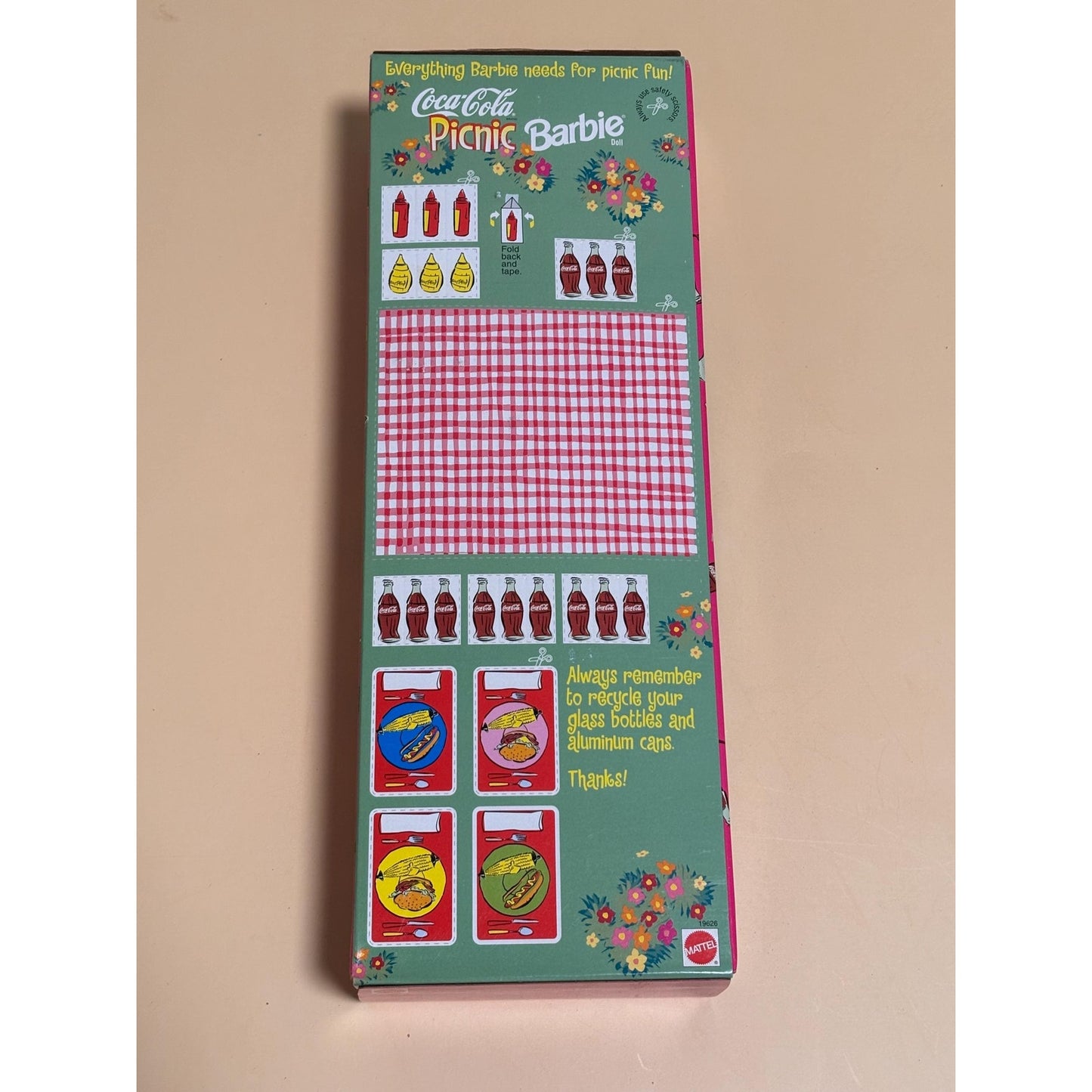 New in Box BARBIES Coca-Cola Picnic Barbie Collectible Doll 1997 19626
